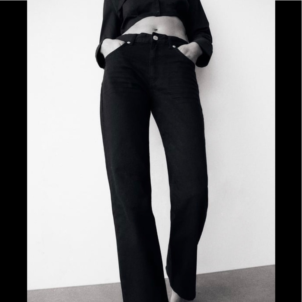 Zara barrel leg jeans